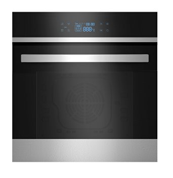 Empava 24" Tempered Glass LED Digital Touch Controls Electric Built-in Single Wall Oven 2800W 110V, Black