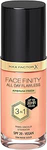 Max Factor Facefinity 3-in-1 All Day Flawless Liquid Foundation, SPF 20 - 64 Rose Gold, 30 ml