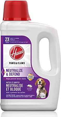 Hoover AH30925CA Paws & Claws Carpet Cleaning Formula with Stainguard, 64 oz
