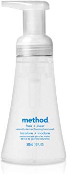 Method Foaming Hand Wash, Free   Clear, 10 Fl Oz (Pack of 6)