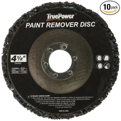 10 pack 4-1/2" x 7/8" Replacement Disc for Paint & Rust Remover, Stripper