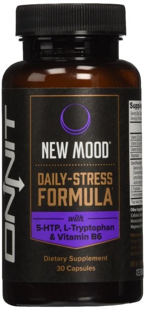 New Mood Anti-Stress and Serotonin with 5 HTP 30 Capsules