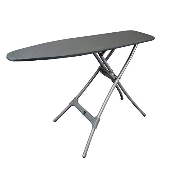 Homz Durabilt Steel Heavy Duty Ironing Board, Grey