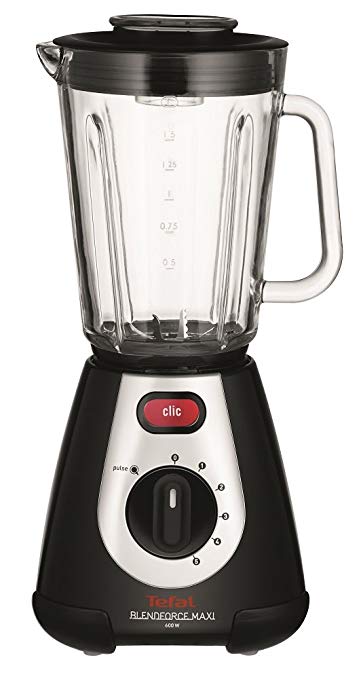 Tefal Blendforce Maxi Blender with 2 L Jug, 5 Speeds and Tripl'ax Technology, 600 W, Black