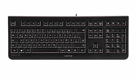 CHERRY WhisperKey Economy Keyboard, Black - 104 keys