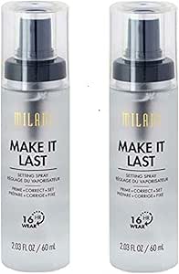 Pack of 2 Milani Make It Last Setting Spray 16 HR Wear, Make It Last (03)