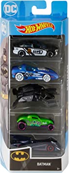 Hot Wheels Batman Vehicles, 5-Pack