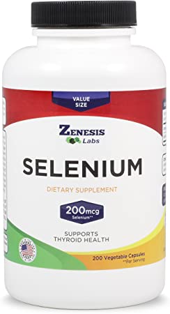 Selenium - Supports Thyroid Health - 200 mcg - 200 Capsules