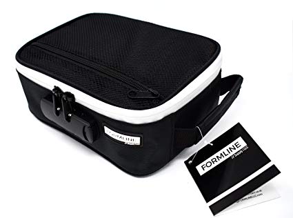 Formline Smell Proof Case with Combination Lock 8x6x3 - Premium Odor Proof Bag for Herb Grinders, Pax Vaporizers & Rolling Accessories. Eliminate Odor - No Smell Escapes this Discreet Stash Container.