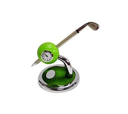 Mini desktop golf Ball pen Stand with golf pens 2-piece set of golf souvenir Tour souvenir novelty gift