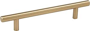 Amerock Bar Pulls 5-1/16 in (128 mm) Center-to-Center Golden Champagne Cabinet Pull - 10 Pack