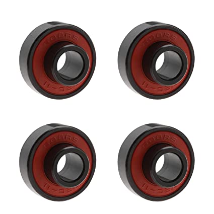 Micro Traders 4PCS 608-2RS Longboard Integrated Bearing High Speed Low Noise for Longboards Skateboards Roller Skates 22mm Outer Diameter