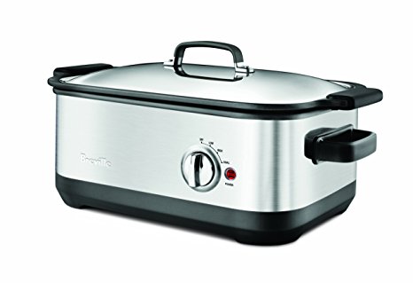 Breville BSC560XL Stainless-Steel 7-Quart Slow Cooker with EasySear Insert