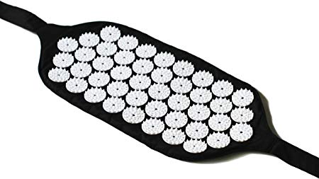 Bed of Nails, Black Original Acupressure Strap for Body Pain Treatment, Relaxation, Mindfulness