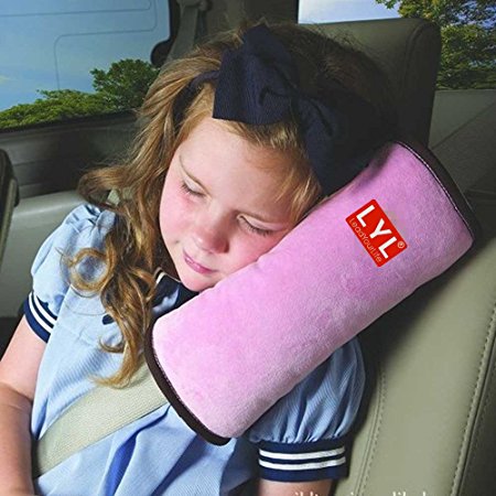 LYL® Children Baby Soft Headrest Neck Support Pillow Shoulder Pad for Car Safety Seatbelt