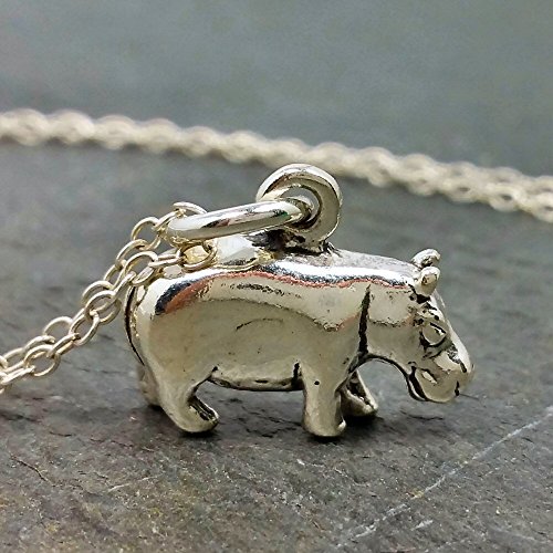 Hippopotamus Necklace - 925 Sterling Silver