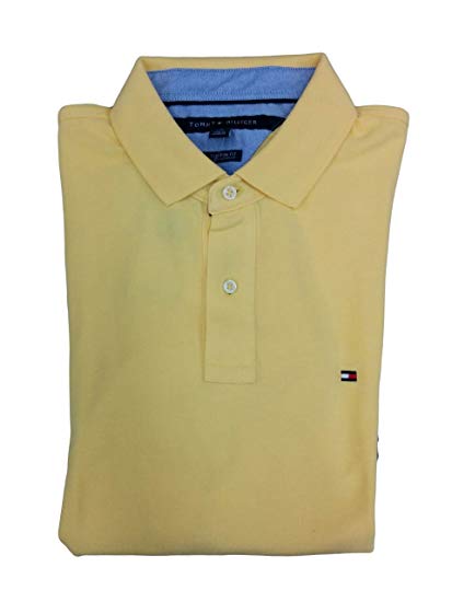 Tommy Hilfiger Mens Custom Fit Solid Color Polo Shirt