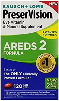 PreserVision AREDS 2 Eye Vitamin & Mineral Supplement with Lutein and Zeaxanthin Soft Gels FamilyValue 1Pack (180SGels)