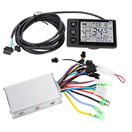 Motor Brushless Controller   LCD Display, Rainproof 24V-48V Electric Bicycle Scooter Brushless Controller Kit