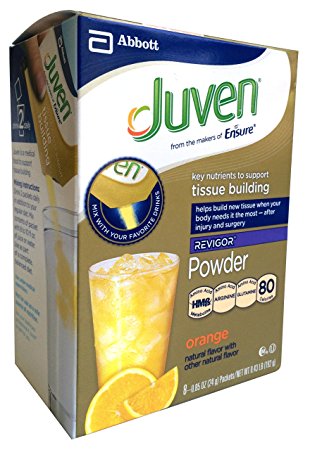 Juven Therapeutic Nutrition Powder, Orange, 8 Packets, .85 Ounce Each