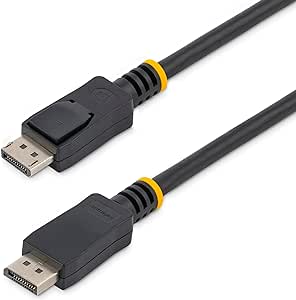 StarTech.com 2m (6ft) DisplayPort 1.2 Cable - 4K x 2K Ultra HD VESA Certified DisplayPort Cable - DP to DP Cable for Monitor - DP Video/Display Cord - Latching DP Connectors (DISPL2M)