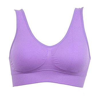 Froomer Women Seamless Athletic Sports Bra Padded Yoga Vest Crop Tops Camisole