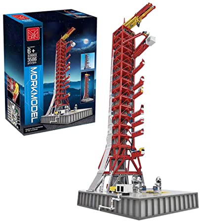 PeleusTech DIY Apollo Launch Pad Building Kit Launch Tower Compatible with Lego Ideas NASA Apollo Saturn V 21309 - 3586pcs