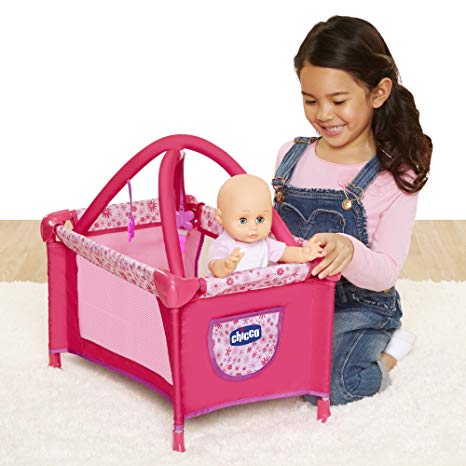 Chicco Deluxe Playard for Baby Dolls, [Amazon Exclusive] , Pink