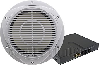 Kenwood P-WD250MRW 10-Inch Marine Subwoofer and Amplifier Package