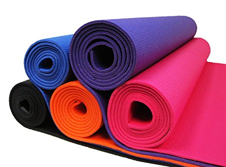 Durable Lightweight Microban Antimicrobial 4 MM Thick Yoga Mat By Spectrum Products
