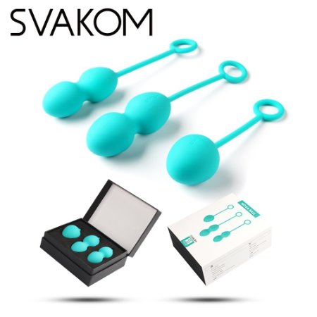 SVAKOM Nova Kegel Balls/Geisha Balls -Exercise Balls for Bladder Control, Strengthen PC Muscles Vaginal Tight Exercise Balls (Green)