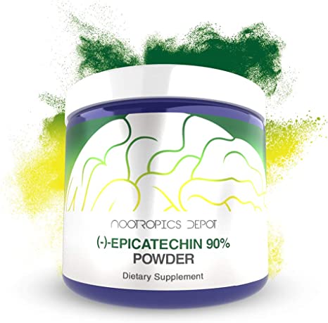 Epicatechin 90% Powder | 25 Grams | (-)-epicatechin | Promotes Cardiovascular Health | Promotes Strength and Muscle Function