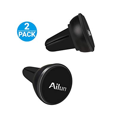 Car Phone Mount,Round Magnet Mount,by Ailun,Air Vent Magnetic Holder,for iPhone X/8/7/6/6s Plus,Samsung Galaxy S9/S9 ,s8/s8  S7/S7 Edge,S6/S6 Edge  and other Smartphones/Tablets[BLACK]