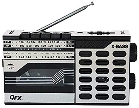 QFX J-7 Boombox AM/FM Cassette Recorder