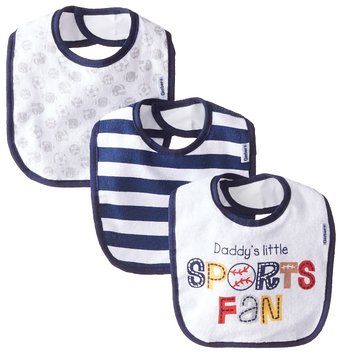 Gerber Baby Boys' 3 Pack Terry Dribbler Bibs