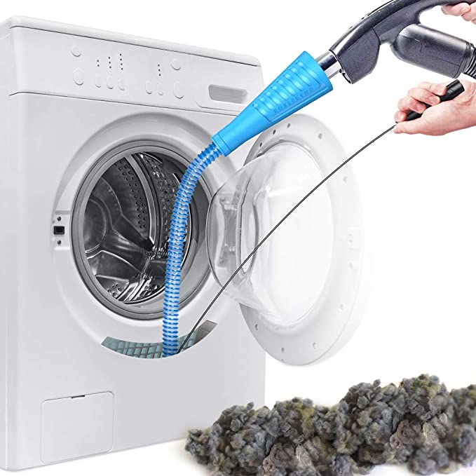 Dryer Vent Cleaner Kit Vacuum Hose Attachment Brush Lint Remover Power Washer and Dryer Vent Vacuum Hose (V2)