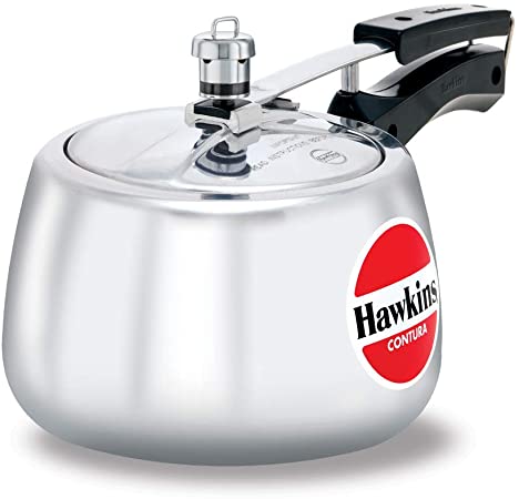 Hawkins HC30 Contura 3-Liter Pressure Cooker, Small, Aluminum