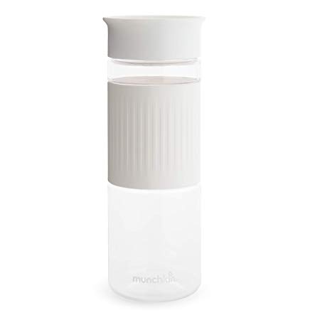 Munchkin Miracle 360 Tritan Spill Proof Water Bottle, White, 24 Ounce