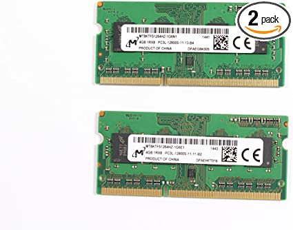 Micron 4GB SODIMM Laptop Memory, MT8KTF51264HZ PC3L-12800s-11-13-B4 Non-ECC PC-1