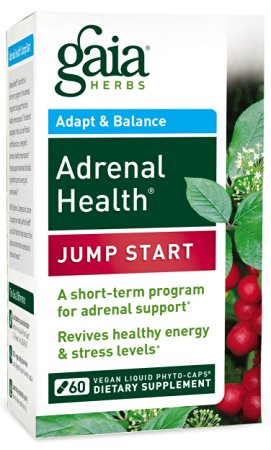 Gaia Herbs Adrenal Health Jump Start Supplement, 60 Count