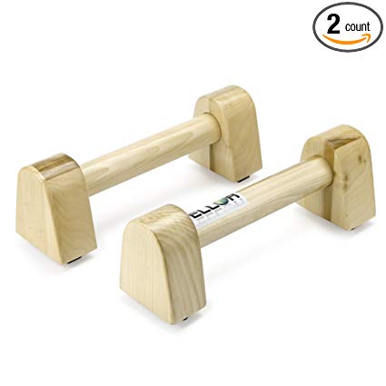 Pellor Pushup Stands Solid Exercise Wooden Push Up Bars Women Men Protable Fitness Gym Gear Equipment Workout Wood Push-up Handles