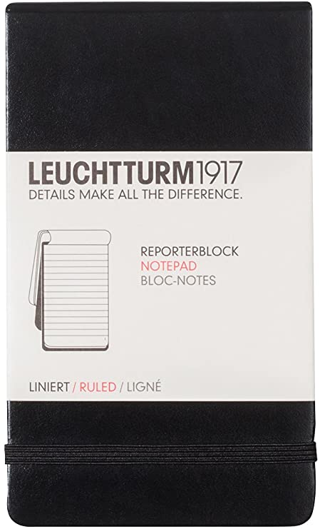 Leuchtturm Reporter Notepad, Ruled, 3.5 x 6 Inch (LBR11)