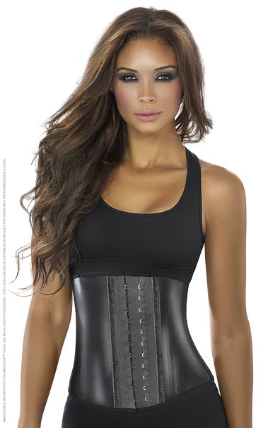 Ann Chery 2038 Metallic Edition 2025 Women Latex Shaper Black Waist Cincher Faja