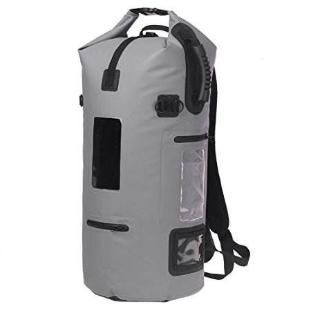 ESONE 40L Roll Top Waterproof Dry Bag Backpack for Boating Kayaking Fishing Rafting Swimming Camping