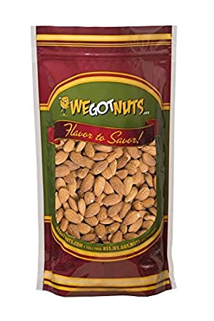 We Got Nuts Jumbo Almonds (Whole, Raw, Shelled, Unsalted) (2 Pounds)