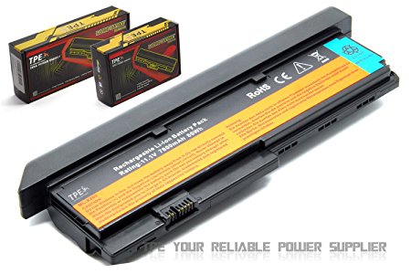 TPE High Performance [Li-ion 9-cell 7800mAh 87WH] Laptop Battery for Lenovo (IBM) ThinkPad X200 X200S X201 X201I Series - 12 Months Warranty