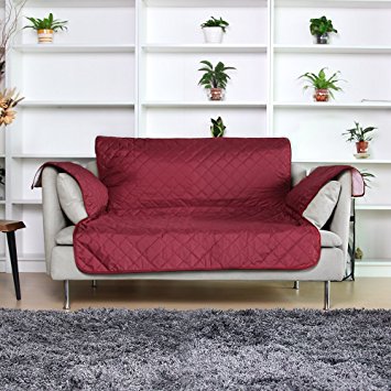 Sofa Furniture Protector, Lumsing Pet Dog Children Kids Furniture Protector Slip Cover Coffee, 46" x 75"