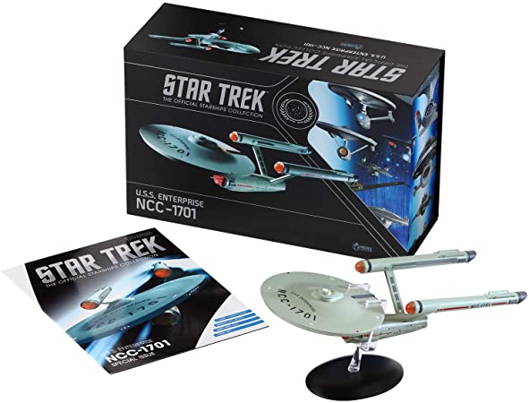 Star Trek The Official Starships Collection | U.S.S. Enterprise NCC-1701 11-inch XL Edition Model Ship Box by Eaglemoss Hero Collector