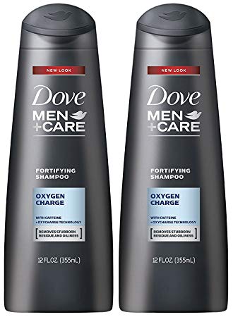 Dove Men Care Fortifying Shampoo, Oxygen Charge, 12 Ounce (Pack of 2)