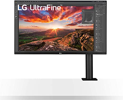 LG 32UN880-B 32 Inch Ultrafine UHD 4K Display with HDR10, USB Type-C and Ergo Stand (Extends/Retracts/Swivels/Pivots/Height and Tilt Adjustable) - Black